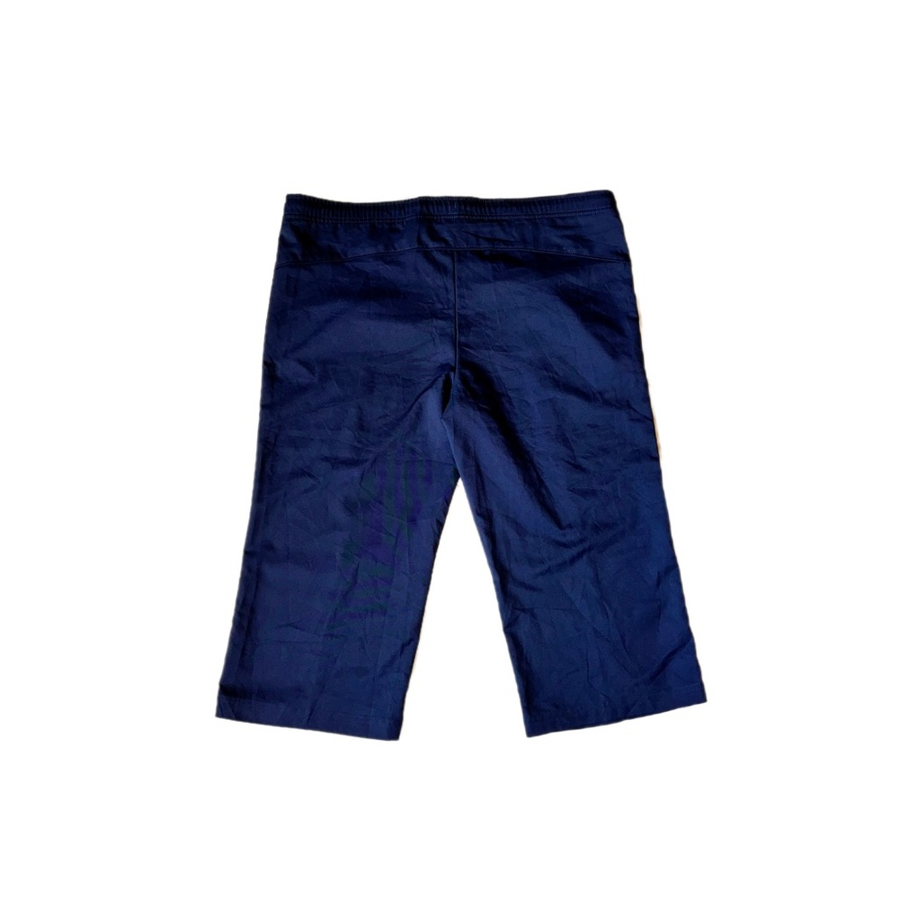 Nike DRYFIT Women’s Knee Length Running Shorts SZ. L 21” Inseam Navy Blue